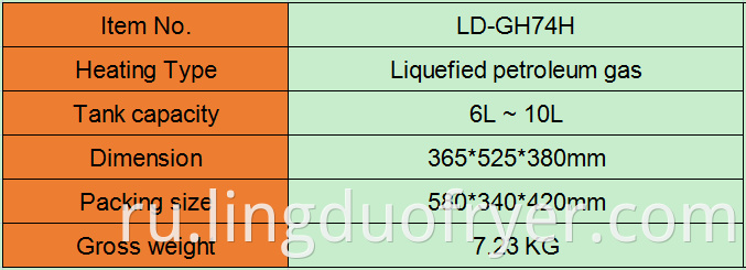 6l Gas Fryer Product Details